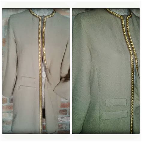 giacca lunga chanel oro